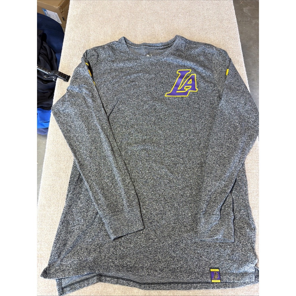 Los Angeles Lakers Nike Heathered Charcoal Elevated Marled Performance Men's M